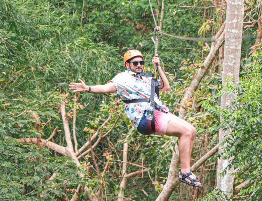 Phuket Skyline Adventure Ziplines - The highest swing brings the biggest nerves