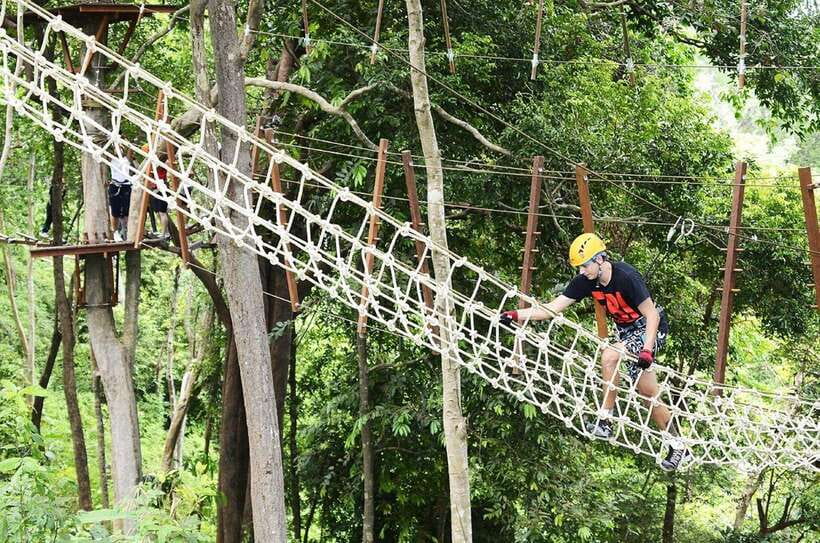 Phuket: Tickets to Zipline & Aerial Adventure Parks - Climbing platforms and high ropes
