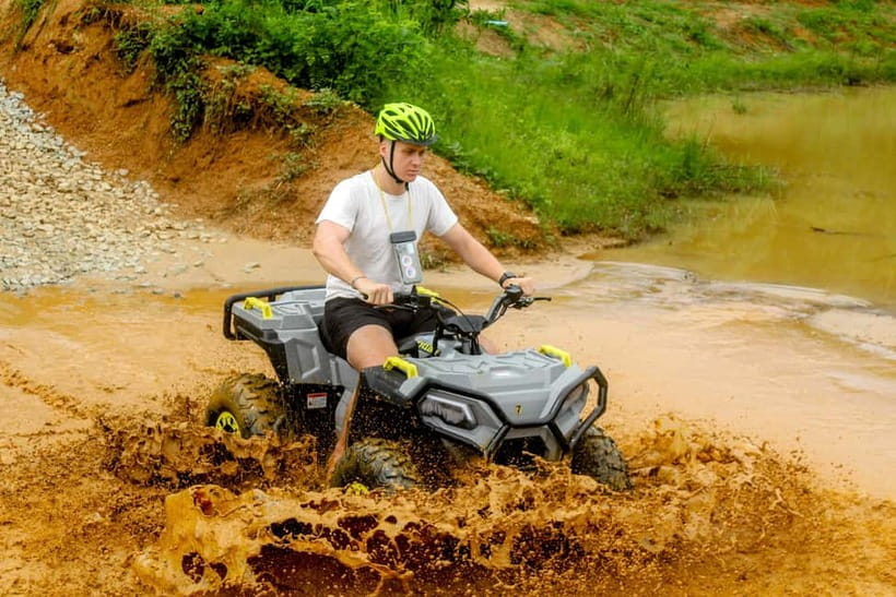 Phuket: White Rafting, Zippline, ATV and mini Safari - From Phuket to Phang Nga by air-conditioned transfer