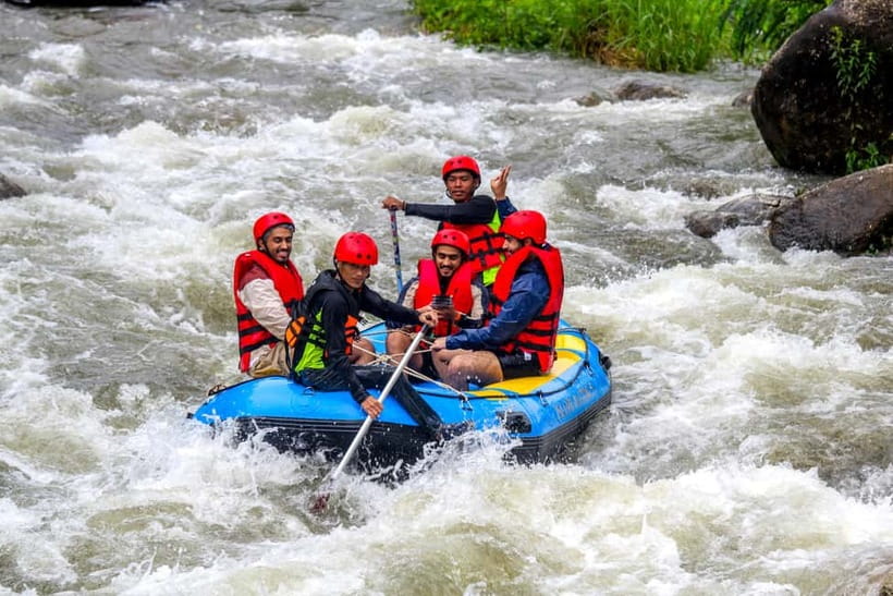 Phuket: White Rafting, Zippline, ATV and mini Safari - A 200-meter zipline between the water activities