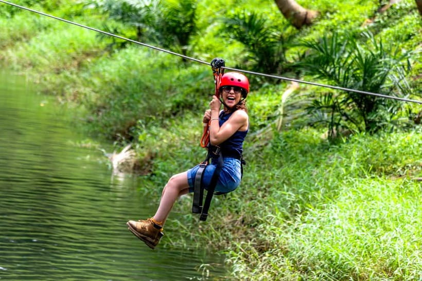 Phuket: White Rafting, Zippline, ATV and mini Safari - Rafting 5.5 kilometers on the Song Phraek River