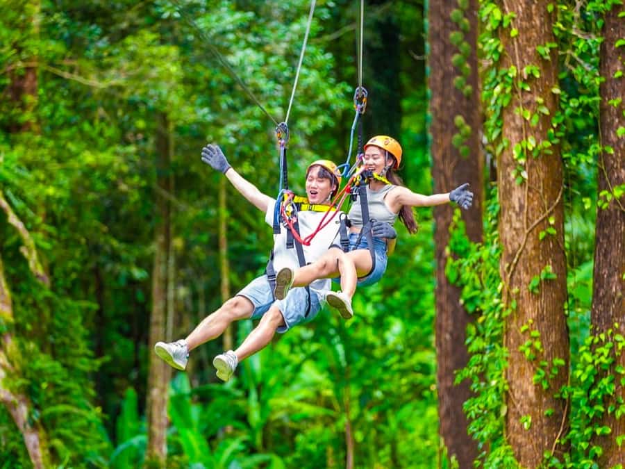 Phuket: Zip Line & ATV Adventure with Hotel Transfer Option - Safety briefing before the first cable