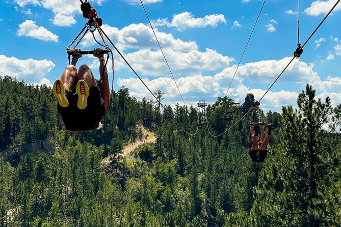 Pinnacle Zipline Tour in Keystone - Mount Rushmore from three different lines