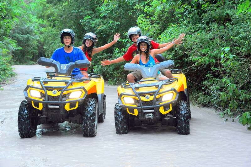 Playa del Carmen: ATV Xtreme & Zipline Experience - Swimming inside a Mayan cenote