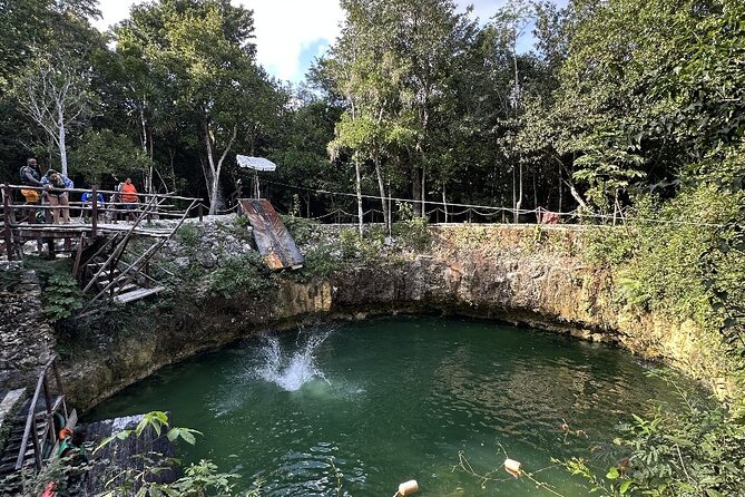 Playa del Carmen Jungle Adventure ATV Zipline and Cenote - Zip lines above the jungle canopy