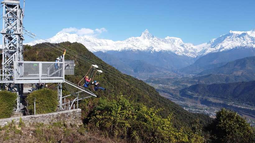 Pokhara: Experience The World's Steepest Zipline - The briefing, harness, and safety checks