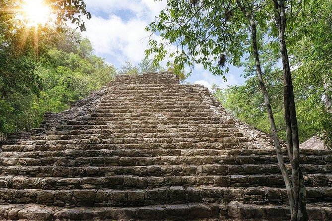 Private Coba & Jungle Adventure: Zipline, Rappel & Cenote - Two ziplines through the Tankah jungle