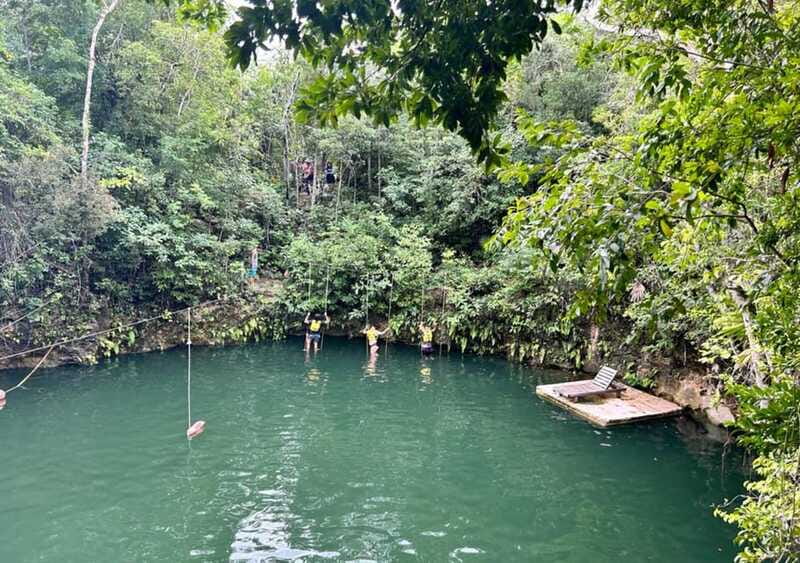 Puerto Morelos: Jungle ATV Adventure, Ziplines and Cenote - Ten ziplines above the Puerto Morelos jungle