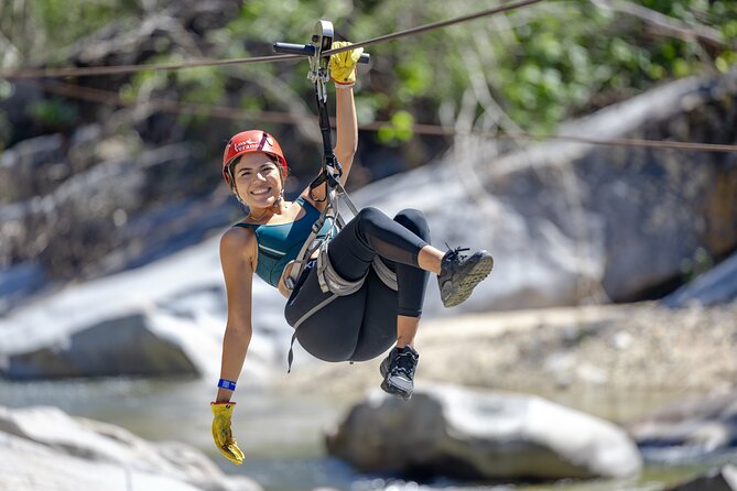 Puerto Vallarta Best Zipline Canopy + Tequila and Speed Boat Ride - Swimming, kayaking, slides, and animals