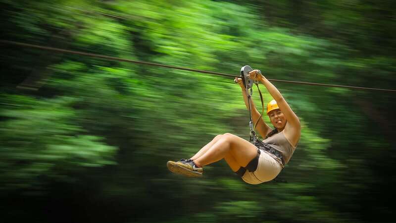 Puerto Vallarta: Canopy River Zip Line Tour with Mule Ride - The wet final stretch