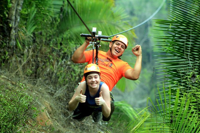 Puerto Vallarta's Best Canopy Zipline + Jorullo Bridge walk! - Getting fitted for the canopy course