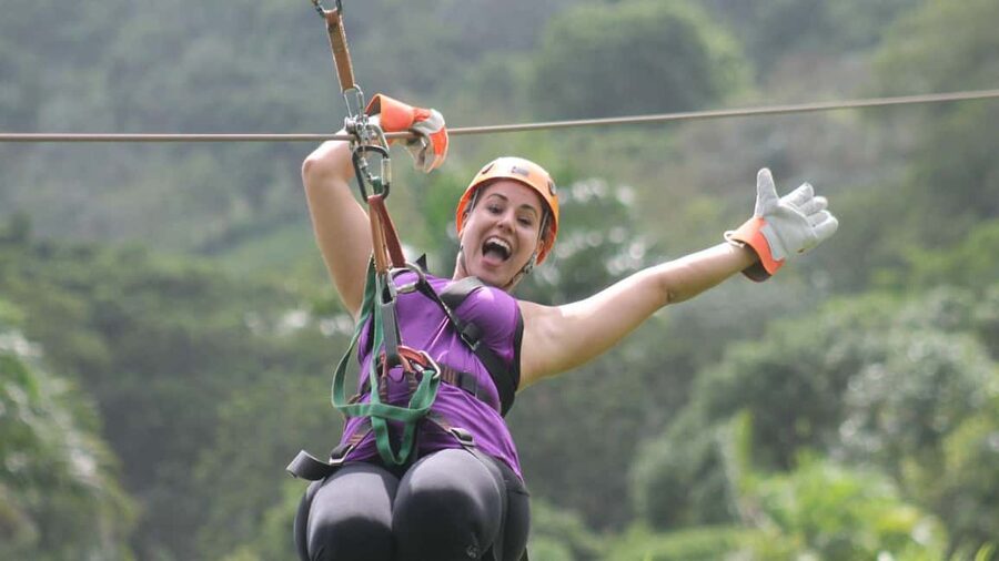 Punta Cana: Zip Line Adventure with Hotel Pickup - Views of mountains, palms, and countryside
