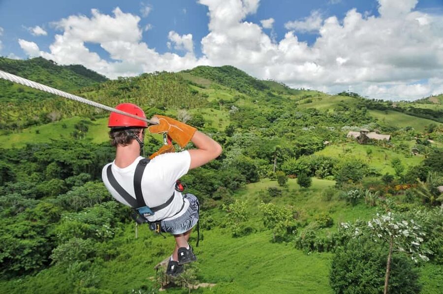 Punta Cana: Zip-Lining 12 Cables - Twelve cables, sixteen platforms, and one big river crossing