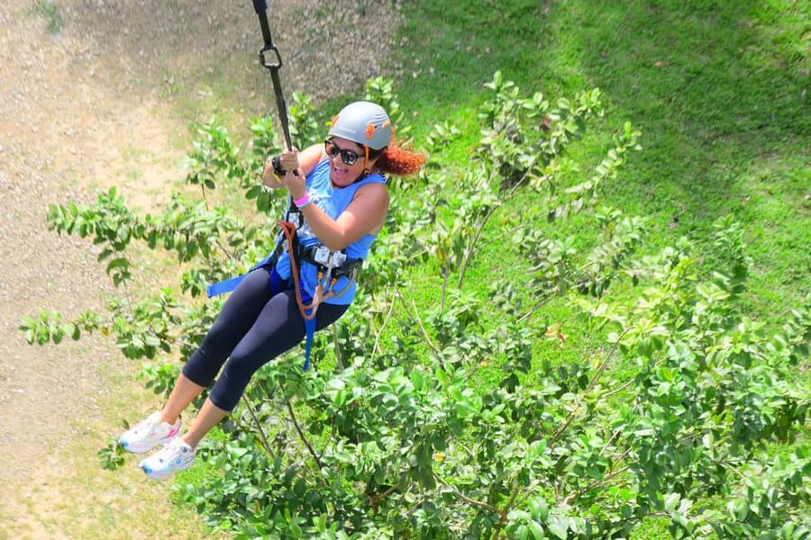 Punta Cana: Zipline, Chairlift, Buggy & Horse Ride Adventure - Chairlift views across the park