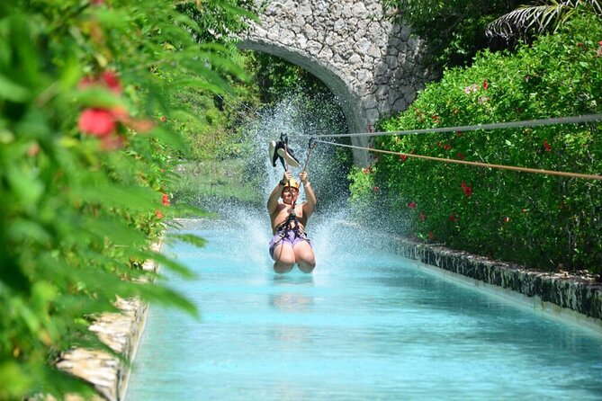 Punta Cana Ziplines, Hanging Bridge, and Waterfall Pool Adventure - The waterfall pool is your cooling-off reward