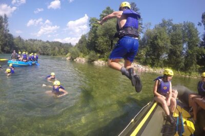 Rafting and zipline in Bled Slovenia