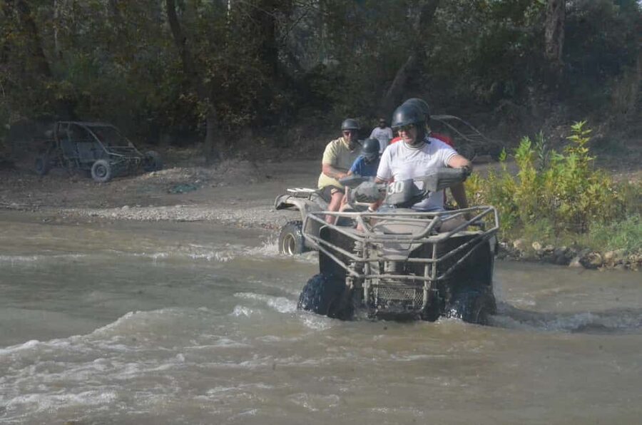 Rafting, Buggy, Zipline & Jeep – From Antalya/Alanya/Side - Ziplining above the river area