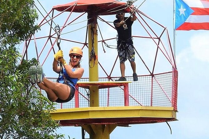 Rainforest Zipline in Foothills of the National Rainforest - Starting at Rainforest Zipline Park in Rio Grande