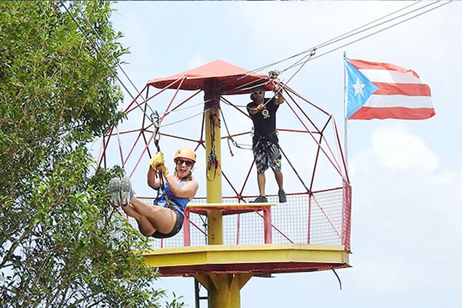 Rainforest Zipline, Luquillo Beach, and Natural Springs Day Trip - Key points at a glance