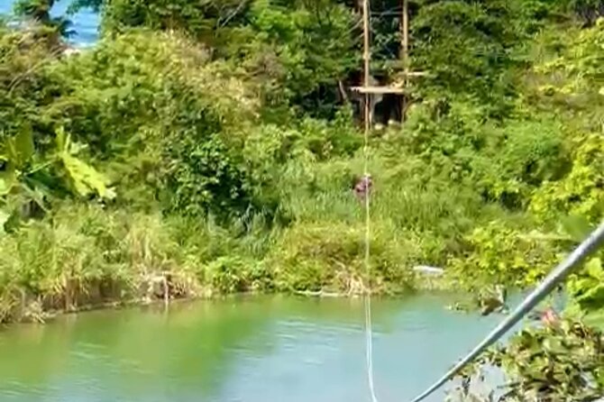 Rio Nuevo Village Ziplining - Three lines, three different moments
