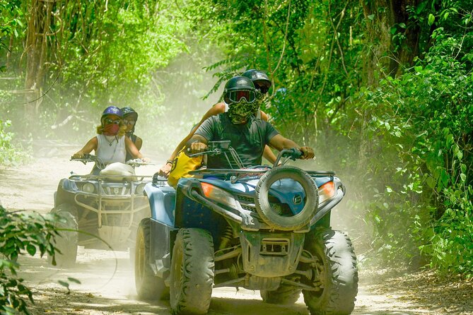 Riviera Maya Half Day Casa Jaguar Cenote, Zipline and ATV - Swimming in a Casa Jaguar cenote