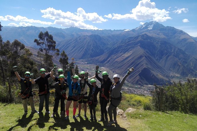Sam's Zip Line in Sacred Valley - Flying above the Racchi viewpoint