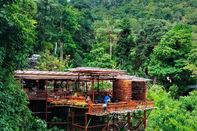 Samui Zipline FLY & Fun Tree Bridge Jungle Cafe & Waterfall - The views from the mountain