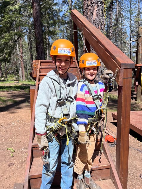 Sasquatch Hollow: Kids' Zipline Adventure - Crossing the Sasquatch Bridge