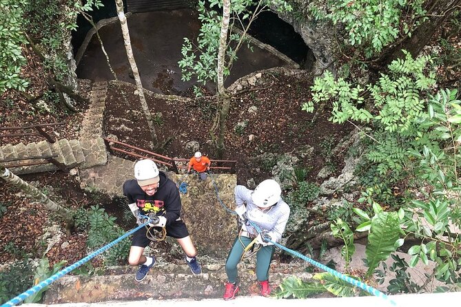 Selva Maya Eco Adventure Park: Ziplining, Hanging Bridges, Rappelling and Cenote - Two cenotes, two very different moods