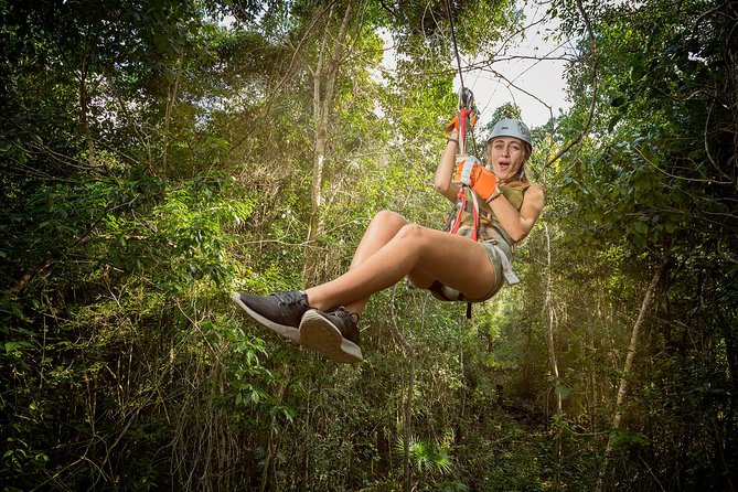 Selvatica Park Ziplines, Cenote, and ATV Tour From Cancun and Riviera Maya - Cooling off before Tarzania