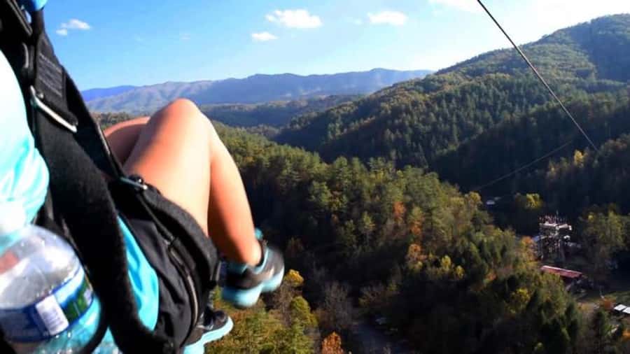 Sevierville: Extreme Mountain Zip Lining Adventure - The tractor ride up the mountain
