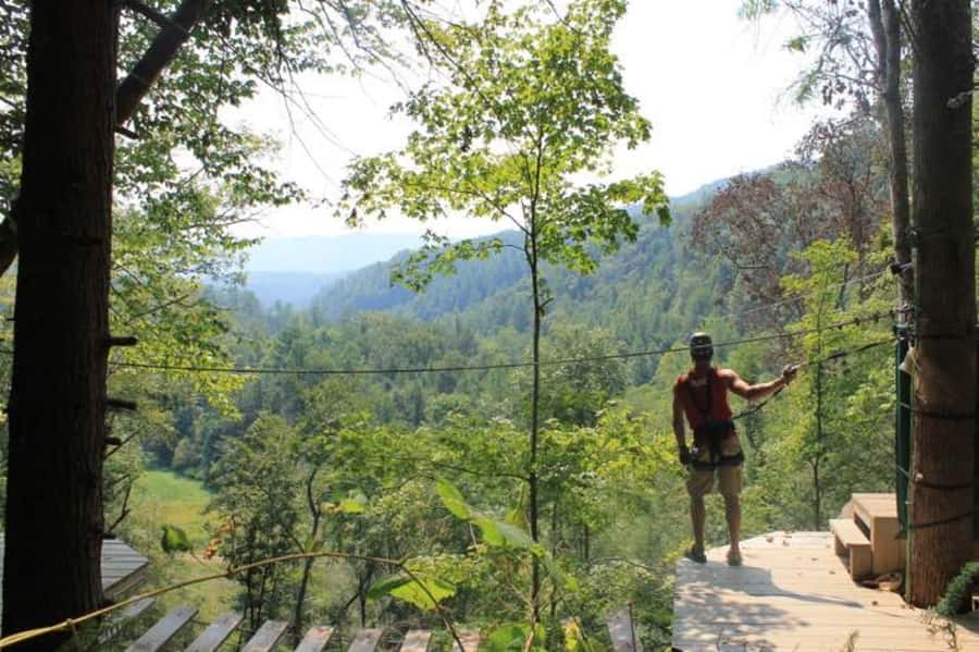 Sevierville: Waterfall Canopy Zip Lining in Smoky Mountains - What the Seven Runs Feel Like