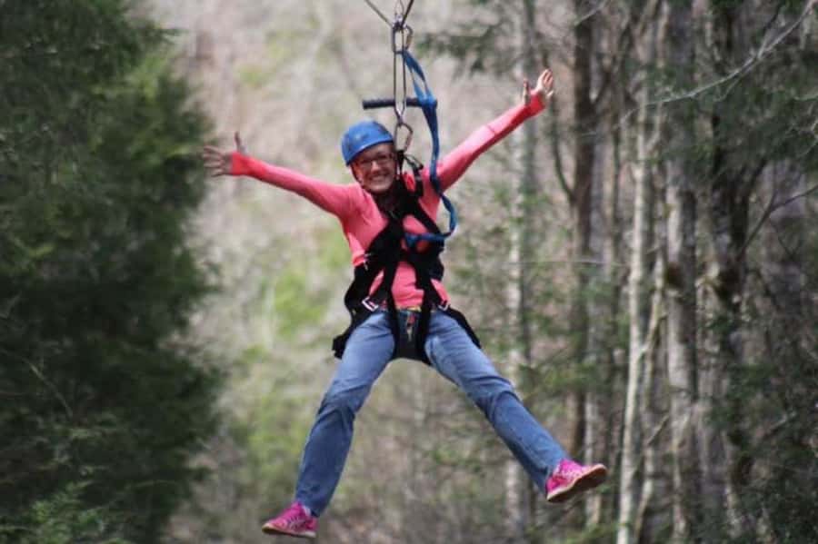 Sevierville: Waterfall Canopy Zip Lining in Smoky Mountains - The 60-Foot Beginner Line Eases You In
