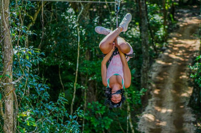 Shared ATV's and Zip Lines and Swimming in a Real Cenote. - Zip lines and hanging bridges for a quick adrenaline hit