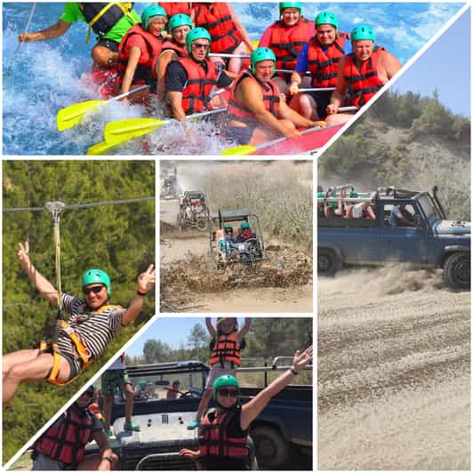 Side&Alanya:Rafting,Jeep,Quad/Buggy Safari/Zipline wLunch - From Antalya to the Taurus Mountains