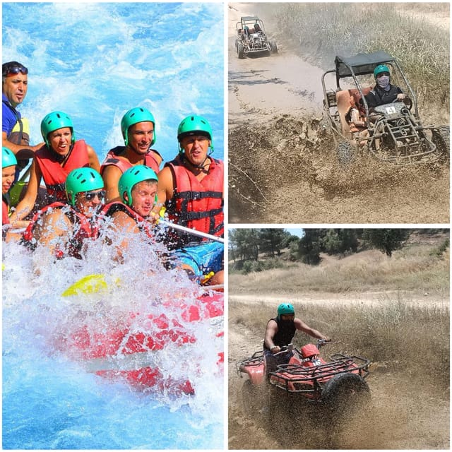 Side&Alanya:Rafting,Jeep,Quad/Buggy Safari/Zipline wLunch - Rafting through Köprülü Canyon