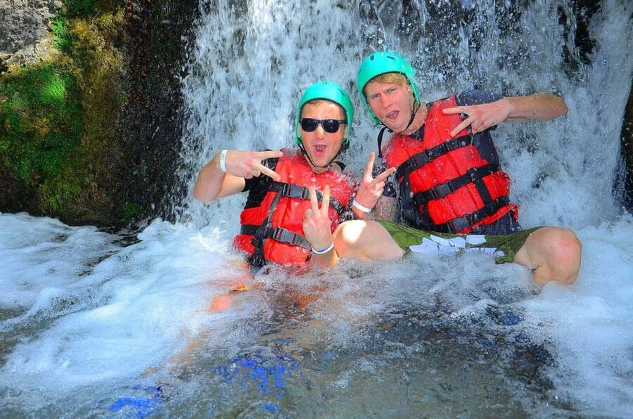 Side&Alanya:Rafting,Jeep,Quad/Buggy Safari/Zipline wLunch - Ziplining above the trees