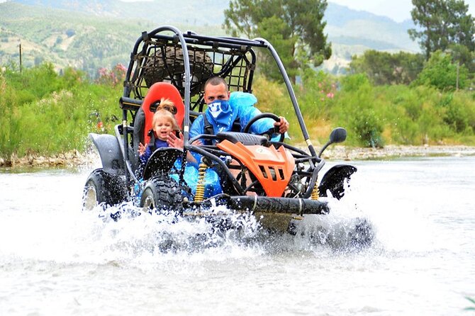 Side Combo Tour 3 in 1 Adventure Rafting Buggy And Zipline - Rafting on the canyon river