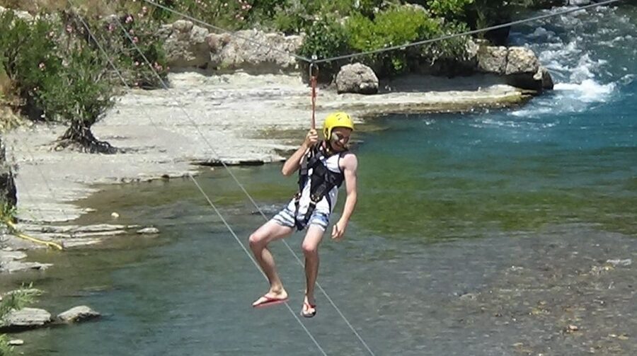 Side: Rafting and Zipline Canyon Tour with Lunch & Transfers - From Side to the Taurus Mountains
