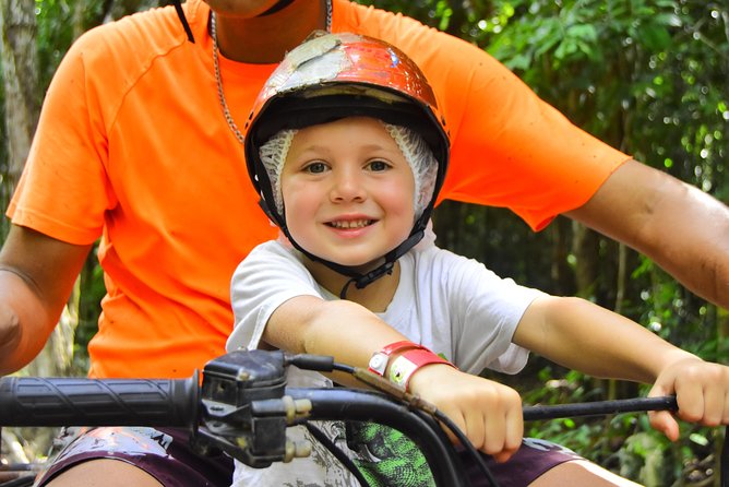 Single ATV, Horseback Riding, Ziplines and Cenote Swim - Five ziplines and a suspension bridge