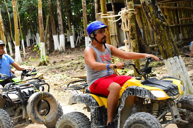 Single ATV, Ziplines, Cenote & Horse Riding from Cancun & Playa Del Carmen - Lunch of chicken fajitas and rice