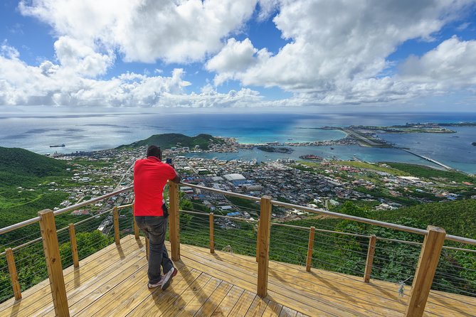 Sky Explorer and Sentry Hill Zip Line Adventure St Maartin - Riding back down the mountain