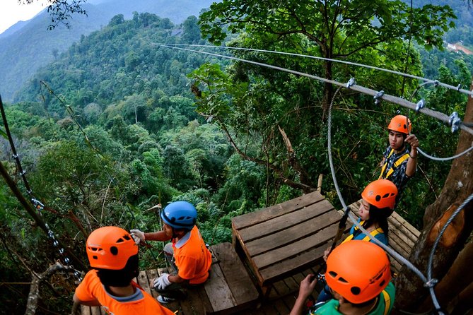 Skyline Jungle Zipline Adventure – Chiang Mai - Bridges, abseil, staircases, and the giant swing