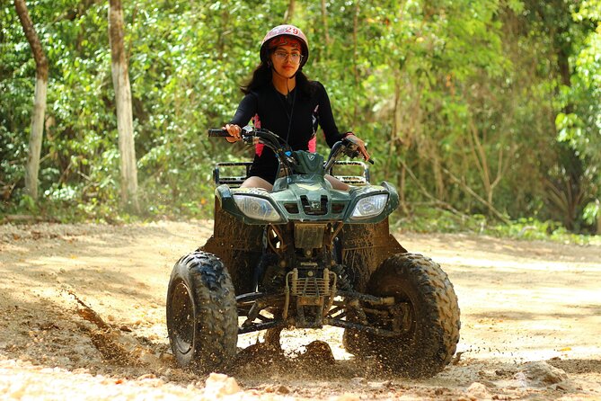 Solo ATV 4 Ziplines, Lunch, Transportation and Tequila Tasting - The 30-minute ATV ride: fun, muddy, and uneven