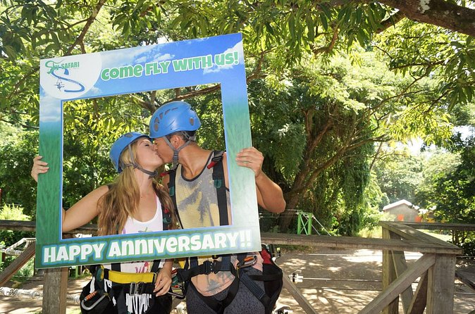St. Kitts Zipline Experience - Lines 2, 3, and 4 above the valley