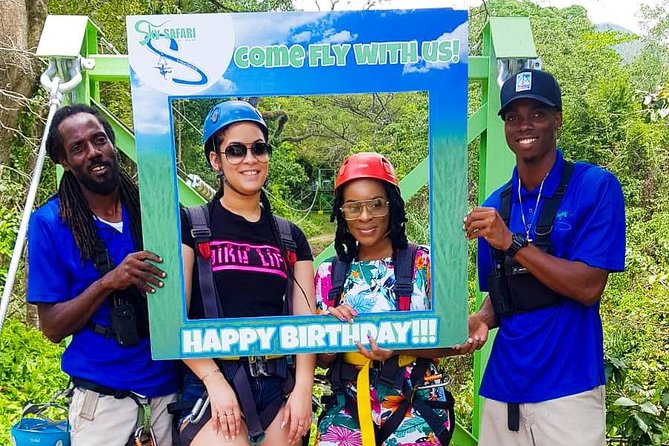 St. Kitts Zipline Experience - The final race on Line 5