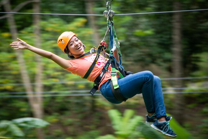 St Lucia Ultimate 3: Aerial Tram, Zipline and Hiking at Rainforest Adventures - Orientation, harnesses, and the training line