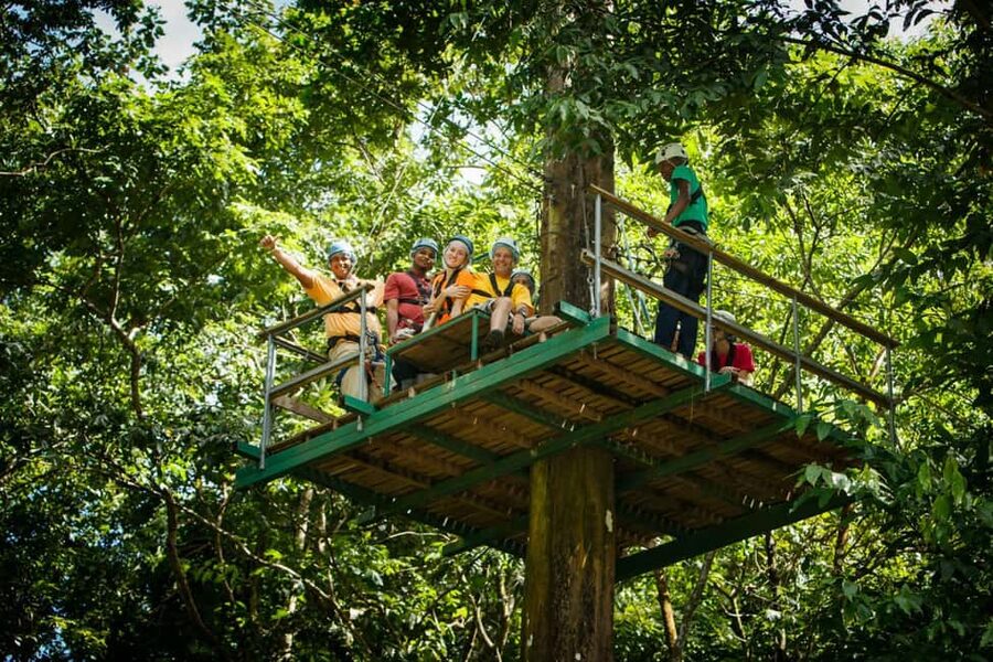St Lucia Ultimate 3 Package: Aerial Tram Zip Line & Hiking - The three-part idea works well