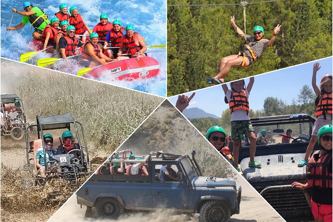 Süber combo adventure (rafting zipline bugy jeep canyon visit) - Four ways to play at Köprülü Canyon