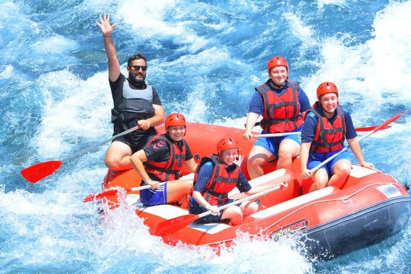 Super Combo 5in1 Jeep, Rafting, Buggy, Zipline and Canyon - Ziplining after another 45 minutes on the river